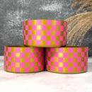 Gold Pink Parade CHECKERS Tumbler Boot