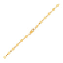 14k Yellow Gold Bracelet with Polished Circles
