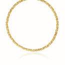 14k Yellow Gold Fancy Byzantine Chain Necklace