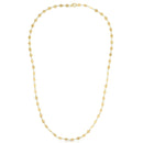 14k Yellow Gold Necklace with Polished Circles