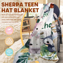Personalized Safari Animal Hooded Blanket | Custom Name Gift