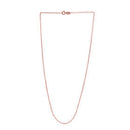 Adjustable Cable Chain in 14k Rose Gold (0.97 mm)