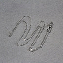 Double Extendable Piatto Chain in 14k White Gold (1.2mm)
