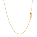 Double Extendable Cable Chain in 14k Yellow Gold (1.0mm)