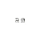 1/2 cttw Lab Grown Round Diamond Stud Earrings 14k White Gold (G/VS2)
