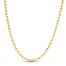 Moon Cut Bead Chain in 14k Yellow Gold (4.00 mm)