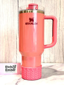 Winterberry Shimmer MACRAME Tumbler Boot