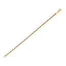 Round Pave Franco Chain Bracelet in 14k Yellow Gold (3.15 mm)