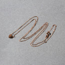 14k Rose Gold Polished Mini Heart Necklace