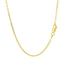 18k Yellow Gold Diamond Cut Cable Link Chain (1.40 mm)