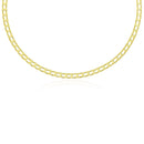 14k Yellow Gold Men's Necklace with Track Design Links