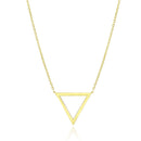 14k Yellow Gold Delta Symbol Chain Necklace