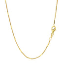 Diamond Cut Bar Links Pendant Chain in 14k Yellow Gold (1.3mm)