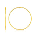 Endless Hoop Style Earrings in 14K Yellow Gold