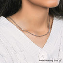 18k White Gold Diamond Cut Cable Link Chain (2.60 mm)