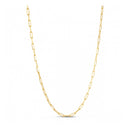 Sterling Silver Gold Plated Paperclip Chain (2.95 mm)