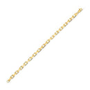 14k Yellow Gold French Cable Chain Bracelet (4.80 mm)
