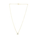 14k Yellow Gold MOP Evil Eye Necklace