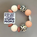 Stupid People Handle Bracelet - Tumbler Handle Charm