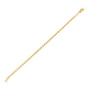 Moon Cut Bead Chain Bracelet in 14k Yellow Gold (3.00 mm)