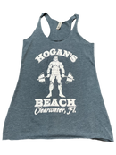 Womens Blue Hogans Gym Tank Top