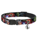 MARVEL AVENGERS Cat Collar Breakaway - 7-Vivid Avengers Action Poses