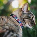 Breakaway Cat Collar with Bell - The Apothecary Diaries Gyokuyo and Lihua Pose Blocks White/Pink/Blue