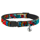 MARVEL COMICS Cat Collar Breakaway - Spider-Man Comic Strip