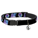 Cat Collar Breakaway with Bell - Thor SON OF ODIN Hamner Icon Black White Blues