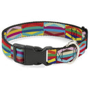 Plastic Clip Collar - Geometric10 Multi Color
