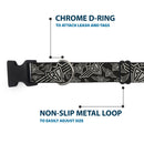 Plastic Clip Collar - BD Logo Scattered Black/Gray