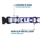 Plastic Clip Collar - BUCKLE-DOWN Shapes Blue/White