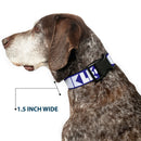 Plastic Clip Collar - BUCKLE-DOWN Shapes Blue/White