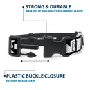 Plastic Clip Collar - BUCKLE-DOWN Shapes Black/White