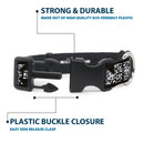 Plastic Clip Collar - BUCKLE-DOWN Shapes Black/Camo White/Black