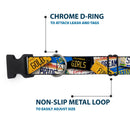 Plastic Clip Collar - Cali License Plates Stacked