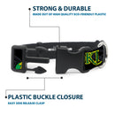 Plastic Clip Collar - LOKI in Action Black/Gray/Yellow/Green