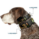Plastic Clip Collar - LOKI Poses Black/Gold/Green