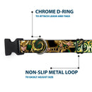 Plastic Clip Collar - LOKI Poses Black/Gold/Green