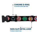Plastic Clip Collar - 9-Avenger Icons Black/Multi Color