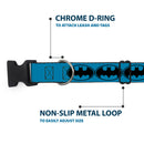 Plastic Clip Collar - Bat Signal-3 Blue/Black/Blue