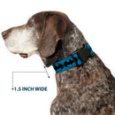 Plastic Clip Collar - Bat Signal-3 Blue/Black/Blue
