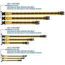 Plastic Clip Collar - Bat Signal-3 Yellow/Black/Yellow