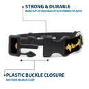 Plastic Clip Collar - DC League of Super-Pets Batman Bat Logo Black/Yellow