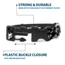 Plastic Clip Collar - Batman THE DARK KNIGHT and Joker Smiling Sketch Close-Ups Black/White