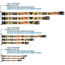 Plastic Clip Collar - DC LEAGUE OF SUPER-PETS 6-Superhero Pet Poses Collage Yellows