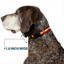 Plastic Clip Collar - The Flash Stripe Burgundy/Gold