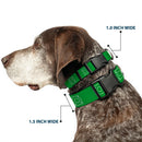 Plastic Clip Collar - Green Lantern Logo Green/White