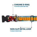 Plastic Clip Collar - IRON MAN w/Avengers Logo Cityscape