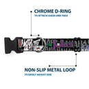 Plastic Clip Collar - The Joker Pose/Cards/HAHAHAHA Black/Gray
